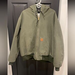 Men’s Carhartt XXL 14806 washed duck moss green.